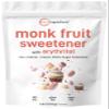 Monk Fruit Sweetener with Erythritol Granules, 4 Pounds, No After Taste, 1:1 White Sugar Substitute, Keto Diet Friendly, Zero Calorie, Natural Sweetener for Drinks, Coffee, Tea, Cookies, No-GMO, Vegan view 1