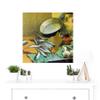 Artery8 Sicurezza Still Life With Anchovies Painting Large Wall Art Poster Print Thick Paper 24X24 Inch view 2