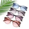 100 CLASSIC 4-Pack Trendy Colored Lens Cateye Reading Glasses for Women Spring Hinges Readers Ladies Fashion Eyeglasses (1.25x) view 3