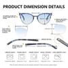 100 CLASSIC 4-Pack Trendy Colored Lens Cateye Reading Glasses for Women Spring Hinges Readers Ladies Fashion Eyeglasses (2.00x) view 2