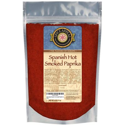Spice Appeal Spanish Hot Smoked Paprika in resealable stay fresh pouch 4 oz