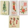 Alef Set of 7 Classic Wood Design - Cozy Holiday Nesting Boxes! - Great to Put Presents in or to Give! - Wonderful prints and Designs! - Largest Measures 13.25"x10"x2.75" view 2