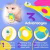 Baby Toothbrush 12 months and up - Toddler Toothbrush - Soft Bristles - Child Sized Brush Heads - infant toothbrush - Kids Tooth Brush - Easy Storage - Unisex Girl & Boy Set (4-Pack, Multi-Color) view 2