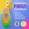 Baby Toothbrush 12 months and up - Toddler Toothbrush - Soft Bristles - Child Sized Brush Heads - infant toothbrush - Kids Tooth Brush - Easy Storage - Unisex Girl & Boy Set (4-Pack, Multi-Color) view 3
