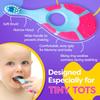 Baby Toothbrush 12 months and up - Toddler Toothbrush - Soft Bristles - Child Sized Brush Heads - infant toothbrush - Kids Tooth Brush - Easy Storage - Unisex Girl & Boy Set (4-Pack, Multi-Color) view 4