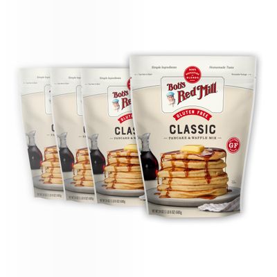 Bob's Red Mill Gluten Free Pancake Mix, 24oz (Pack of 4) - Whole Grain, Non-GMO, Kosher