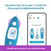 Kinsa Smart Ear Thermometer for Fever - Medical Infrared Termometro - FDA Cleared for Body Temperature Readings for All Ages - Connects to a Smartphone App to Track Symptoms and Get Illness Guidance view 3