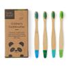 Wild & Stone | Organic Children's Bamboo Toothbrush | 4 Pack | Soft Fibre Bristles | 100% Biodegradable Handle | BPA Free | Vegan Eco Friendly Kids Toothbrushes (Aqua) view 1