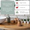 Wild & Stone | Organic Children's Bamboo Toothbrush | 4 Pack | Soft Fibre Bristles | 100% Biodegradable Handle | BPA Free | Vegan Eco Friendly Kids Toothbrushes (Aqua) view 4