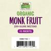 NOW Foods Monk Fruit Organic, 70 Packet view 3