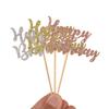 Donoter 48 Pcs Glitter Happy Birthday Cupcake Toppers Cake Picks for Birthday Party Decoration Supplies view 3