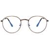 Kursan Round Blue Light Glasses for Women Men Retro Circle Metal Frame Clear Lens Eyeglasses (Copper) view 1