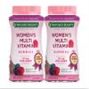 Nature's Bounty Optimal Solutions Women's Multivitamin, Multivitamin Gummies for Immune Support, Cellular Energy Support, Bone Health, Raspberry Flavor, 80 Ct (2 Pack) view 1