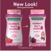 Nature's Bounty Optimal Solutions Women's Multivitamin, Multivitamin Gummies for Immune Support, Cellular Energy Support, Bone Health, Raspberry Flavor, 80 Ct (2 Pack) view 2