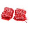 100pcs Christmas Snowflake Organza Gift Bags Wedding Favor Bags Jewellery Pouches Goody Bags for Xmas Wrapping - Red, 7 x 9cm view 2