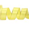 CENFRY Pack of 1pc 100yards Width in 0.9inch DIY Gift Wrapping Satin Gold-Rimmed Webbing Ribbon Party Decoration Wedding Decoration Ribbon (Yellow) view 1