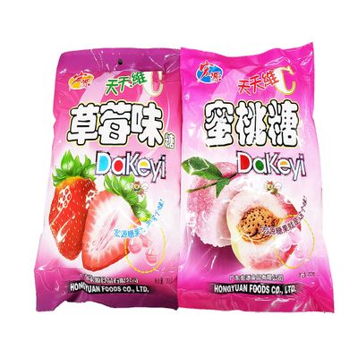 Hongyuan Dakeyi Hard Candy (Strawberry & Peach, 2 Pack)