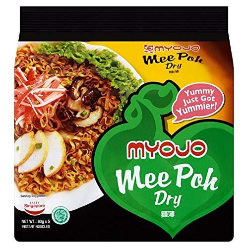 Myojo Instant Noodles 75g/79g/80g (Mee Poh Dry 80g x 5, 2 Packs)