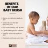 Eco Bath London Baby Brush with Goat Hair - Ultra Soft Baby Bath Brush for Newborns, 100% Natural Baby Brush view 3
