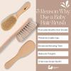 Eco Bath London Baby Brush with Goat Hair - Ultra Soft Baby Bath Brush for Newborns, 100% Natural Baby Brush view 4