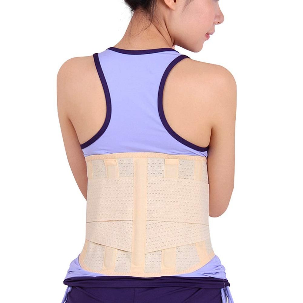 ZFF Lower Back Brace Pain Relief Back Support Belt for Women and Men Adjustable Waist Straps for Sciatica Spinal Stenosis Scoliosis (Size : S)