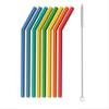 Knock Knock Silicone Straws, Set of 8, Rainbow view 2