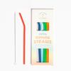 Knock Knock Silicone Straws, Set of 8, Rainbow view 4