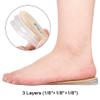 Dr.Foot Adjustable Orthopedic Heel Lift Inserts, Height Increase Insole for Leg Length Discrepancies, Heel Spurs, Heel Pain, Sports Injuries, and Achilles tendonitis (Beige, 3 Layers-L) view 2
