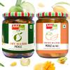 Add me Pickle Combo Sweet Mango Murabba Pickle 500gm + Dry Mango Pickles 500gm Less Oil aam ka achar Glass Pack view 1
