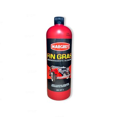 Margrey Alkaline Fin Fat Degreaser, 1 L, Removes Grease and Grime from Plastics, Machinery, Tools and Motors