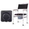 Bedside Commodes for Adults Bathroom Shower Chair Commode Chair Height Adjustable Safety Frame Rails for Elderly Seniors, Disabled, Handicapped Max.150kg view 1