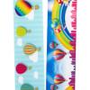 1 1/2" X 10 Yards Hot Air Balloons in Clouds Satin Ribbon view 2