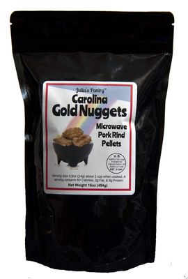 Carolina Gold Nuggets Microwave Pork Puffies Bake-N-Puffs, Original, 16 Ounce (3 Pack (16oz))