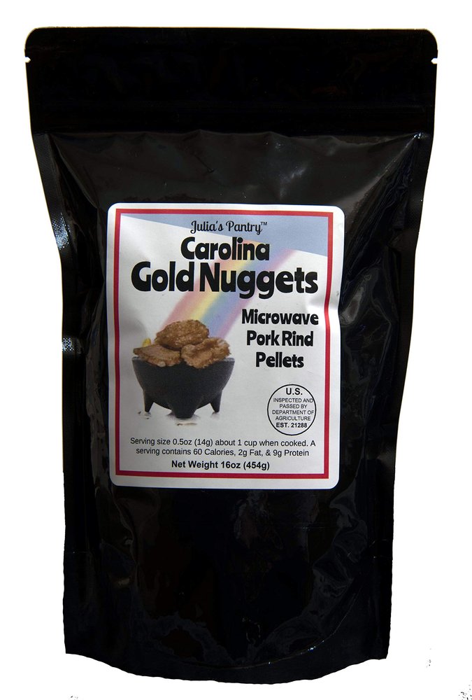 Carolina Gold Nuggets Microwave Pork Puffies Bake-N-Puffs, Original, 16 Ounce (3 Pack (16oz))