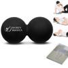 Peanut Massage Ball - Double Lacrosse and Peanut Ball Therapy | Trigger Point Deep Tissue Exercise | Back Muscle Foam Roller for Myofascial Release | Suboccipital Spine Device - Pressure Point view 1