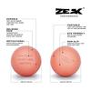 2 ZEAK Lacrosse Massage Balls for Myofascial Release, Trigger Point Therapy, Muscle Pain and Tension, Yoga, Aid Therapeutic Recovery, Fascia Release, Deep Tissue-Solid Rubber Ball Construction (Blush) view 2