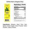 Buffalo Bob's Wild Game Meat Snacks - Alligator Original Jerky Strip (0.75oz, 5 pack) High-Protein Exotic Meat for Adventure Enthusiasts, Stocking Stuffer, Gift for Dad/Men view 2