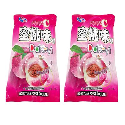 Hongyuan Dakeyi Hard Candy (Peach, 2 Pack)