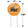 Acrylic Honey Badger Nature's Badass Cake Topper Party Decoration for Wedding Anniversary Birthday Graduation view 2