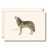 Earth Sky + Water - Gray Wolf Notecard Set - 8 Blank Cards with Envelopes view 1