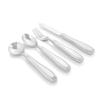Weighted 7 oz Eating Utensils by Celley, 4pc Stainless Steel Knife Fork Spoon Set for Tremors view 1