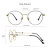 VisionGlobal Blue Light Blocking Glasses for Computer Reading or Gaming, UV 400 Anti Glare Lenses Help Reduce Eye Strain and Fatigue, Men and Women Frame x2.50 Magnification view 4