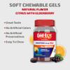 Cold-EEZE Plus Defense Natural Citrus & Elderberry Zinc Chewable Gels, Homeopathic Cold Remedy, Shortens Common Cold Symptoms, Promotes Immune Health with Sambucus Nigra, Echinacea & Rose Hips, 25 Ct view 3