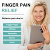 GenetGo Small Trigger Finger Splint - 2 Pack Pinkie Finger Brace for Broken Finger, Knuckle Immobilization for Arthritis Pain, Sport Injuries view 2