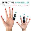 GenetGo Small Trigger Finger Splint - 2 Pack Pinkie Finger Brace for Broken Finger, Knuckle Immobilization for Arthritis Pain, Sport Injuries view 3