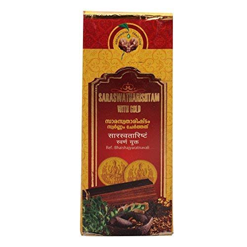 Ayupra Wellness Vaidyaratnam Saraswatharishtam with Free Pachak Methi, 450 ml (Pack of 1)
