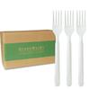 GreenWorks 1000 Count 7" Heavy-duty Compostable Forks, BPI Certified Large Bulk Disposable Cutlery Fork view 1