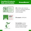 GreenWorks 1000 Count 7" Heavy-duty Compostable Forks, BPI Certified Large Bulk Disposable Cutlery Fork view 3
