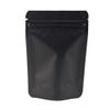 100 Metallic Colored with Clear Window Metallic Foil Stand-Up Resealable Food Storage Pouch (13oz, Matte Black) view 3