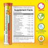 T&D German Multivitamin Drink Effervescnet Tablets 140 Servings Orange Flavour - Vitamin C, E, B1, B2, B6, B12, Biotin, Folic Acid, Niacin, Pantothenic Acid Pharma  Made in Germany view 3